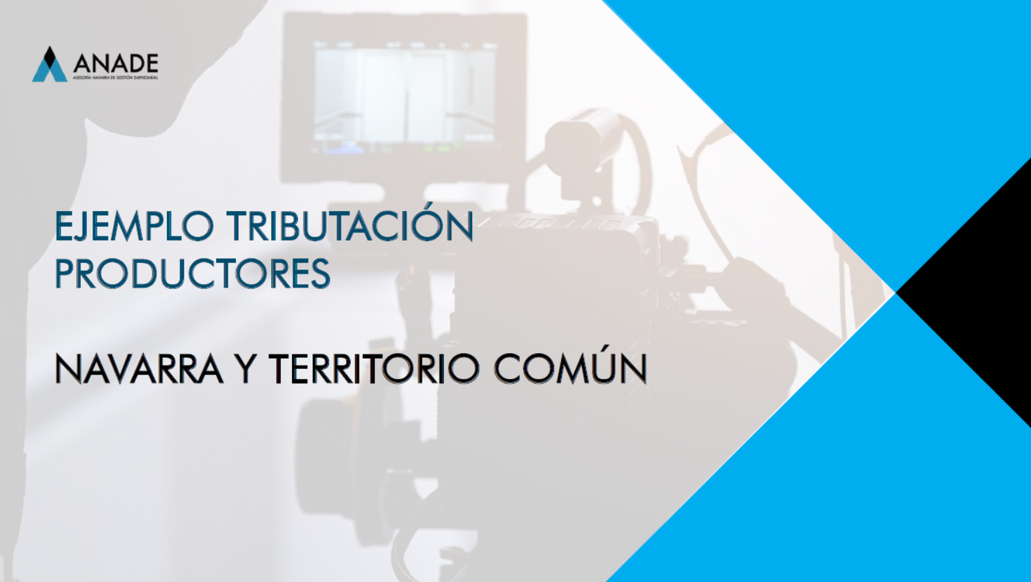 Ejemplo de tributación de productores audiovisuales en Navarra y territorio común, ANADE